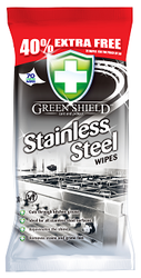 Chusteczki nawilżane Green Shield 70 szt. - do stali nierdzewnej i INOX